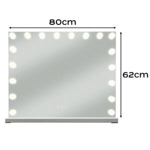 Alternative view of Kosmetisk Speil Hvit 80 x 62 cm Med LED-lys