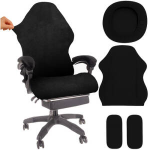 Gamingstoltrekk Svart Stoff