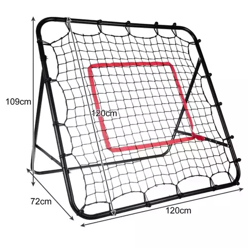 Fotballmål Hvit 120 x 120 x 50 cm Metall - Bilde 3