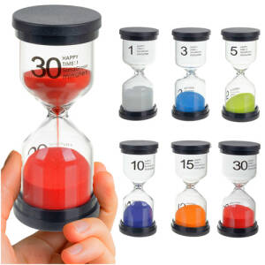 Timeglass Sett Brun Glass