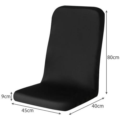 Kontorstoltrekk Svart Elastisk Stoff - Bilde 3