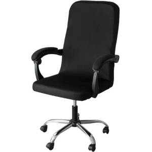 Kontorstoltrekk Svart Elastisk Stoff
