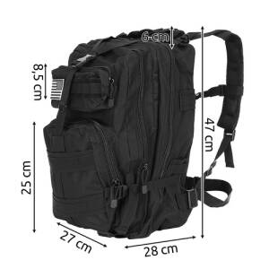 Alternative view of Militær Ryggsekk XL Svart - 35 L