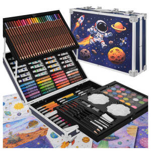 Malesett I Koffert Astronaut Blå