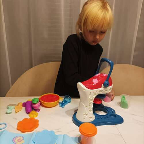 Stemplingsmaskin med mikser + 5 polyestermaterialer og tilbehør - Bilde 10