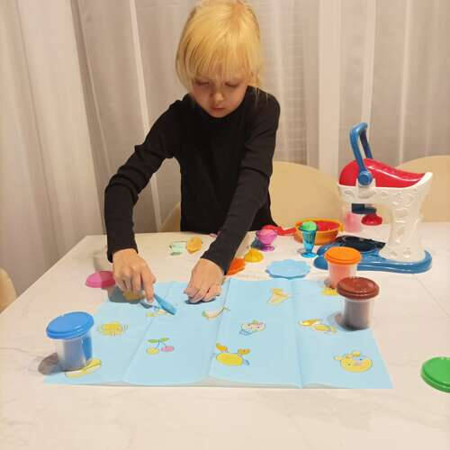 Stemplingsmaskin med mikser + 5 polyestermaterialer og tilbehør - Bilde 11