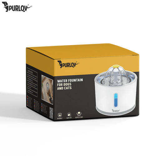 Vannfontene For Hund Og Katt Hvit Plast 2400 ml - Bilde 11