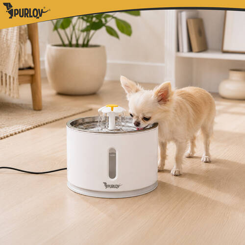 Vannfontene For Hund Og Katt Hvit Plast 2400 ml - Bilde 6