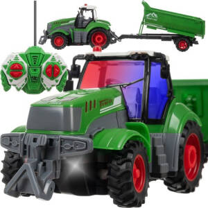 Fjernstyrt Traktor Grønn Plast