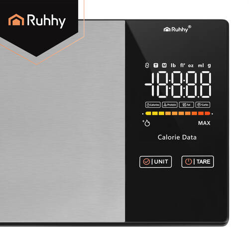 Kjøkkenvekt med Bluetooth, elektronisk presisjonsvekt 1 g, LCD-display, opptil 5 kg - Bilde 8