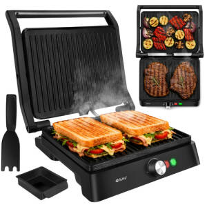 Elektrisk Grill Og Brødrister Svart 2000 W