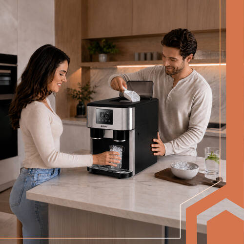 3-i-1 isbitmaskin og isdispenser – 15 kg per 24 timer - Bilde 2