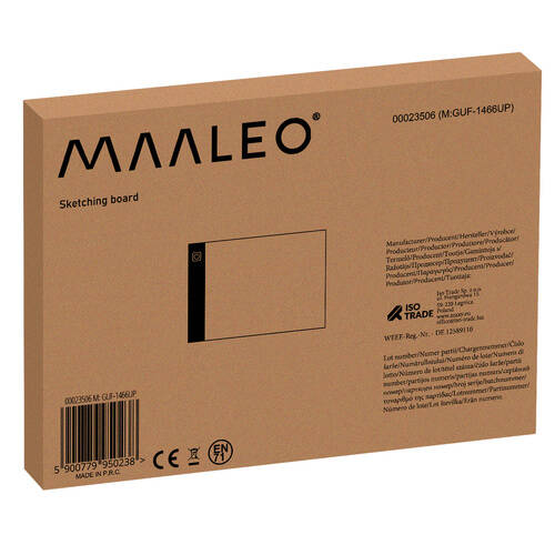 Tegnebrett A4 med tegnepapir for maling Hvit Plast - Bilde 17