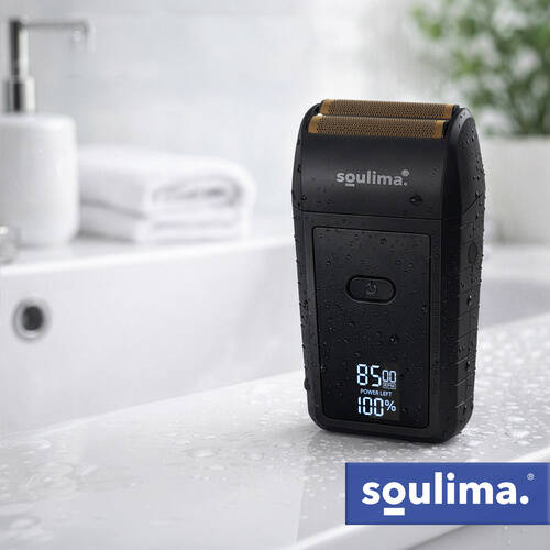 Elektrisk folieskjeggbarbermaskin for menn med LCD-skjerm og USB-C - Bilde 15