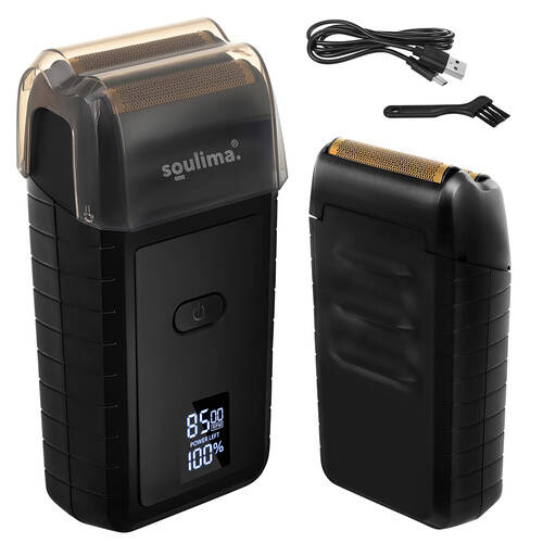 Elektrisk folieskjeggbarbermaskin for menn med LCD-skjerm og USB-C - Bilde 20