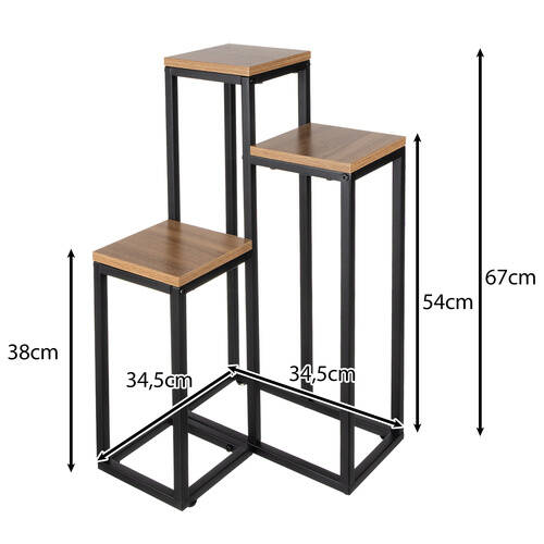 Blomsterstativ Brun 67 cm Metall - Bilde 3