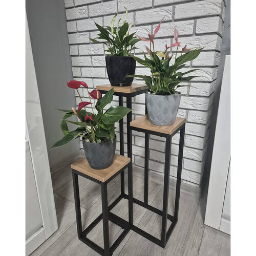 Blomsterstativ Brun 67 cm Metall - Bilde 8
