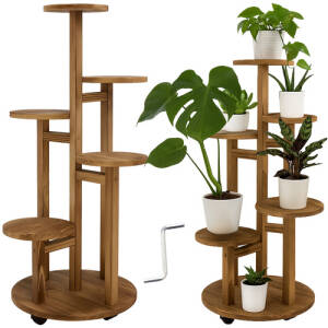 Blomsterstativ Svart 86 cm Metall