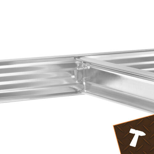 Oppbevaringshylle 180 x 100 x 60 cm – metallhylle med 5 justerbare hyller, 3-i-1 og kapasitet på 1000 kg - Bilde 11