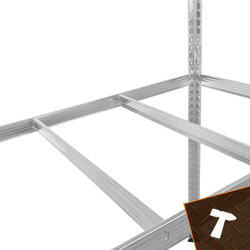 Oppbevaringshylle 180 x 100 x 60 cm – metallhylle med 5 justerbare hyller, 3-i-1 og kapasitet på 1000 kg - Bilde 8