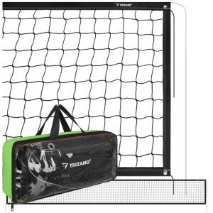 Bærbart nett for volleyball, badminton, tennis og andre ballspill, stort, 8,5 × 1 m