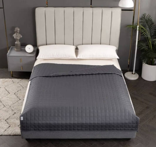 Vektteppe 6 kg - 200 x 150 cm Stoff Grå - Bilde 6