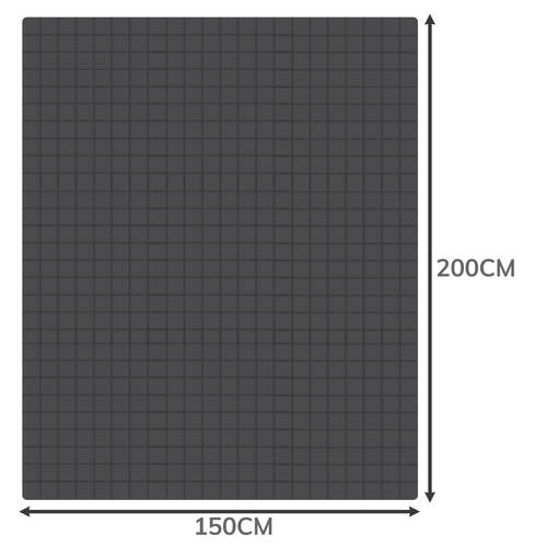 Vektdyne 8 kg - 200 x 150 cm Stoff - Grå - Bilde 3